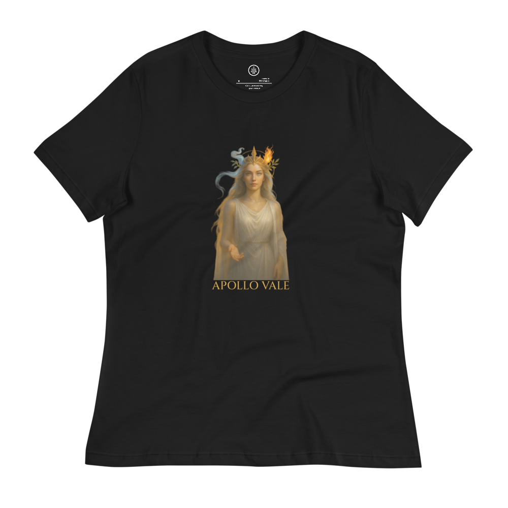 Apollo Vale Collection - Women's Relaxed T-Shirt in Black